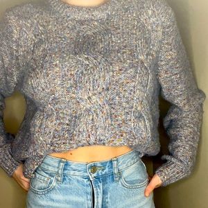 A New Day Blue Cable Knit Sweater